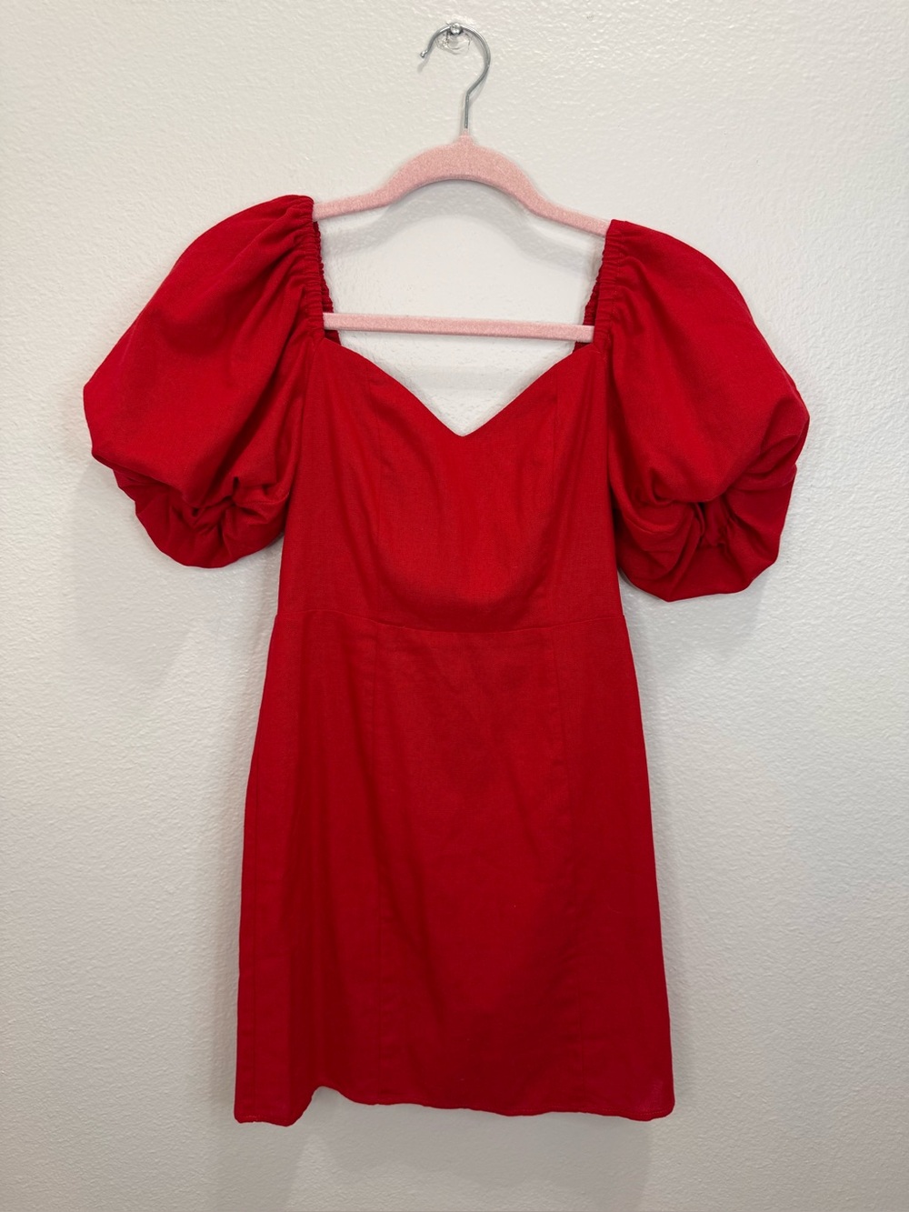 VGUC Mi Ami for Francesca’s Red Textured Dress Size XS